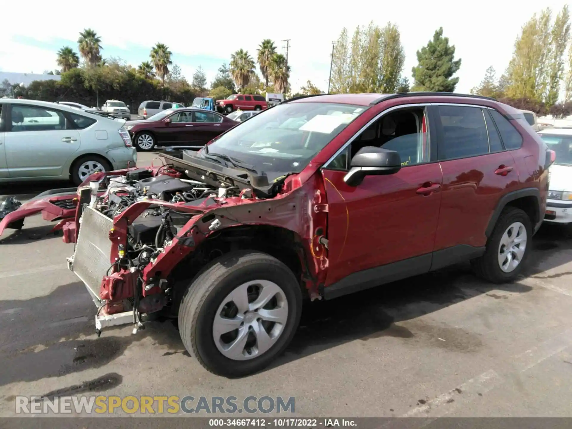 2 Фотография поврежденного автомобиля 2T3H1RFV5LW084503 TOYOTA RAV4 2020
