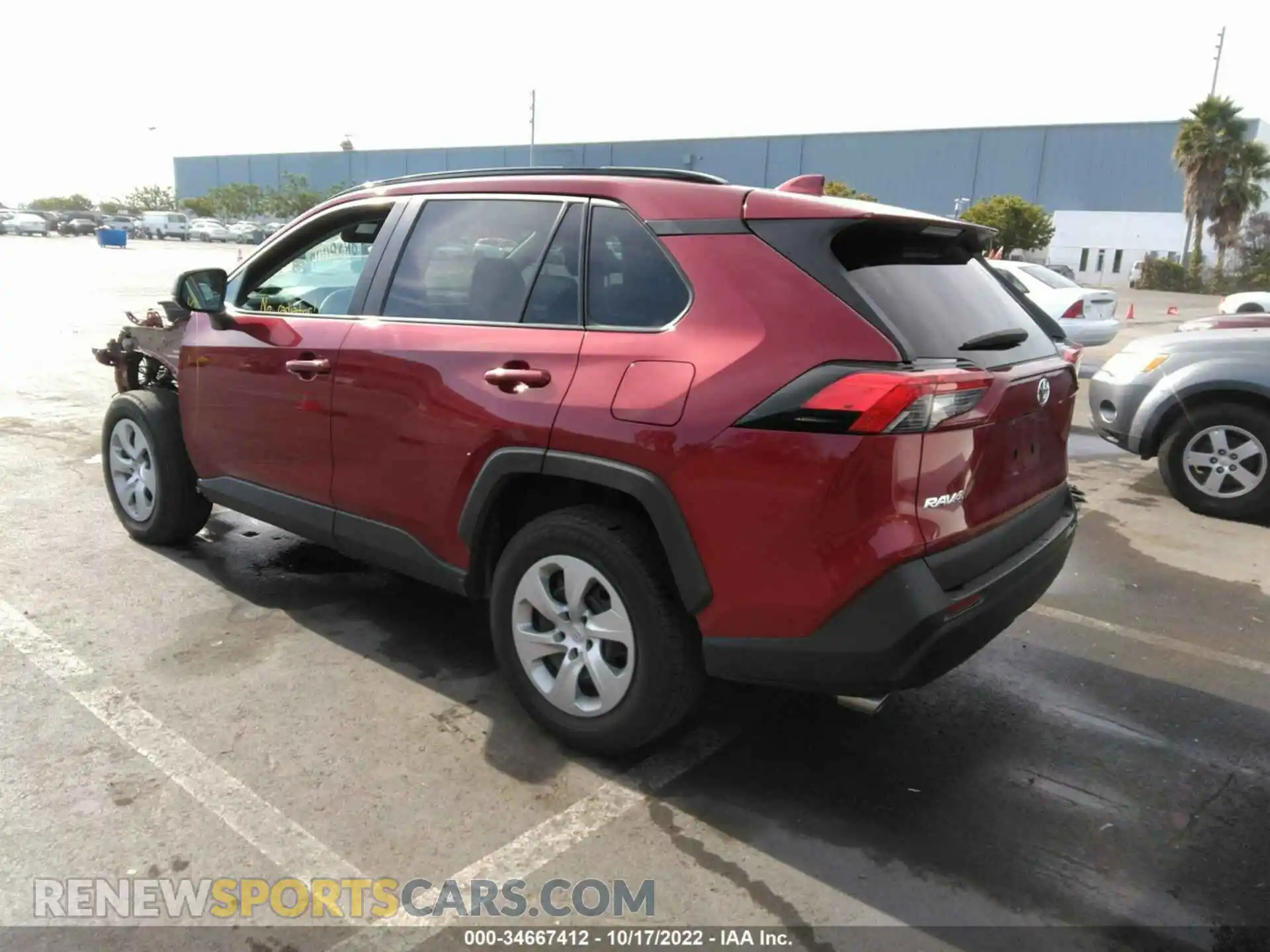 3 Фотография поврежденного автомобиля 2T3H1RFV5LW084503 TOYOTA RAV4 2020
