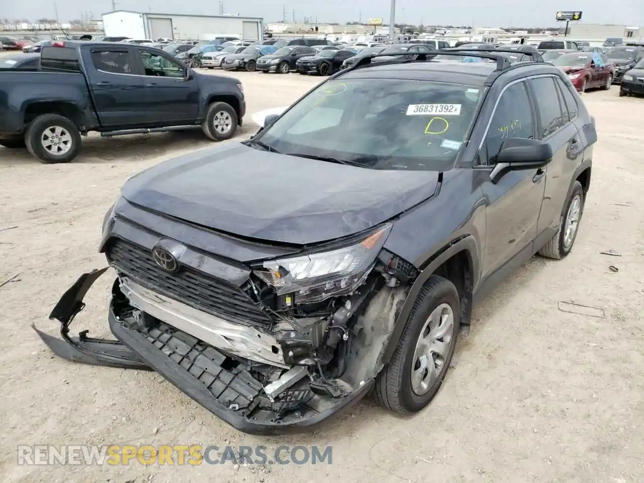 2 fotografías del automóvil dañado 2T3H1RFV6LW102393 TOYOTA RAV4 2020