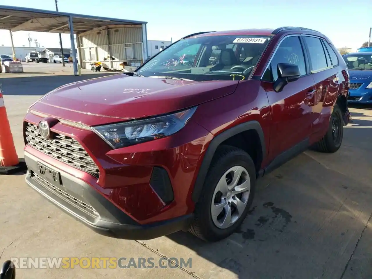 2 Photograph of a damaged car 2T3H1RFV7LC037376 TOYOTA RAV4 2020