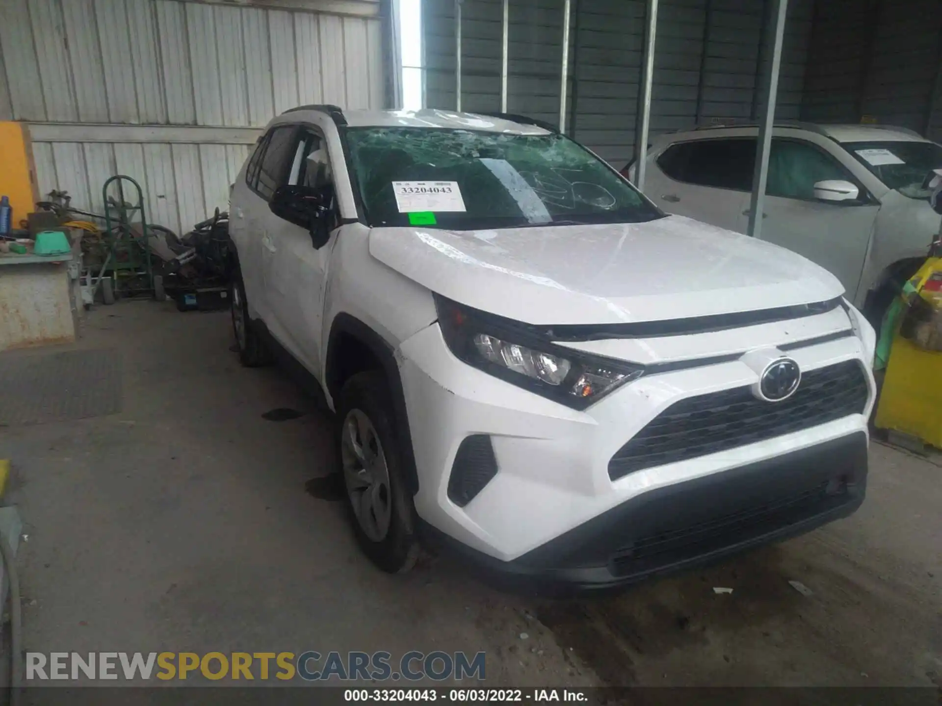 1 Photograph of a damaged car 2T3H1RFV7LC056641 TOYOTA RAV4 2020