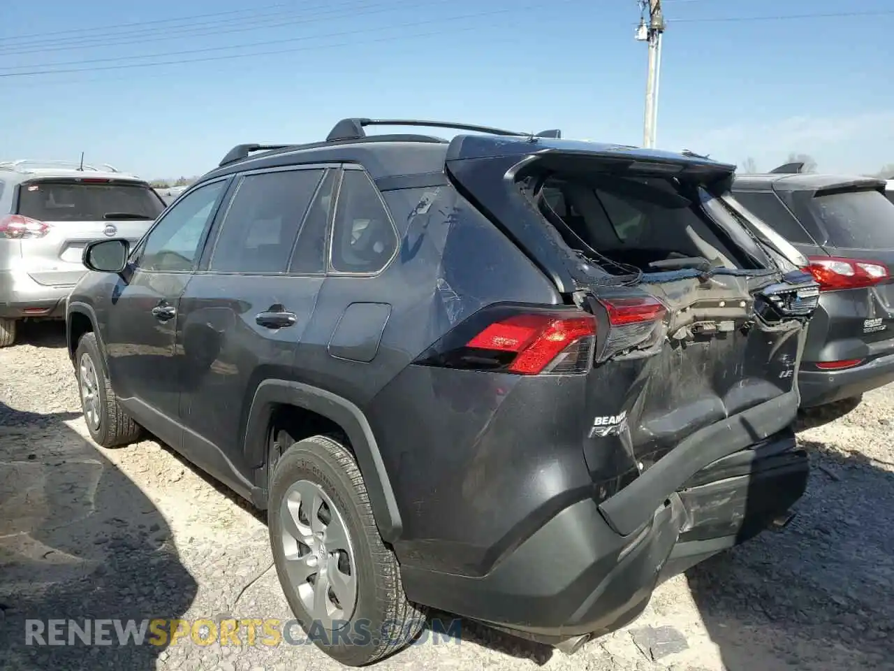 2 fotografías del automóvil dañado 2T3H1RFV7LC085928 TOYOTA RAV4 2020