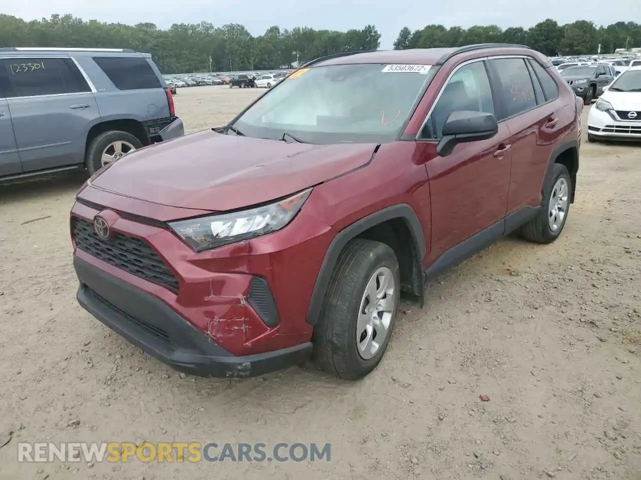 2 Photograph of a damaged car 2T3H1RFV7LW093512 TOYOTA RAV4 2020