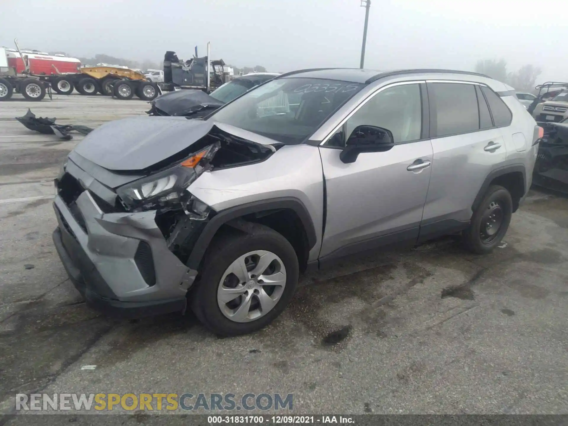 2 fotografías del automóvil dañado 2T3H1RFV8LC033515 TOYOTA RAV4 2020