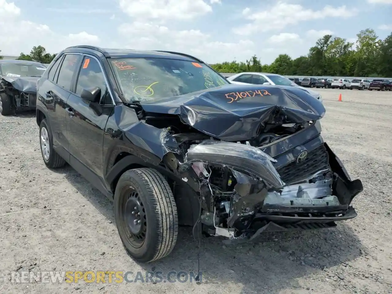 1 Photograph of a damaged car 2T3H1RFV8LC035006 TOYOTA RAV4 2020
