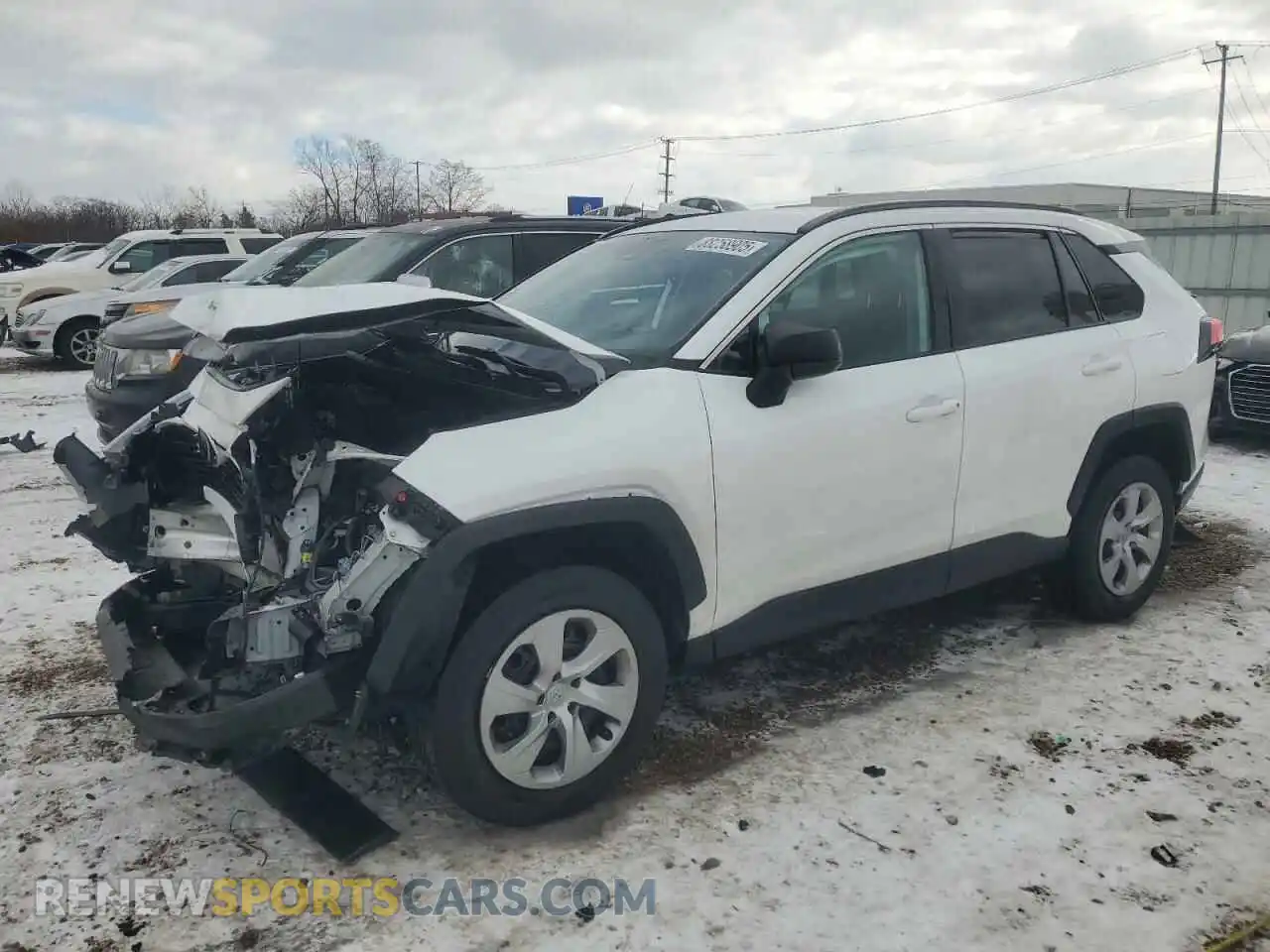 1 Photograph of a damaged car 2T3H1RFV8LC045583 TOYOTA RAV4 2020