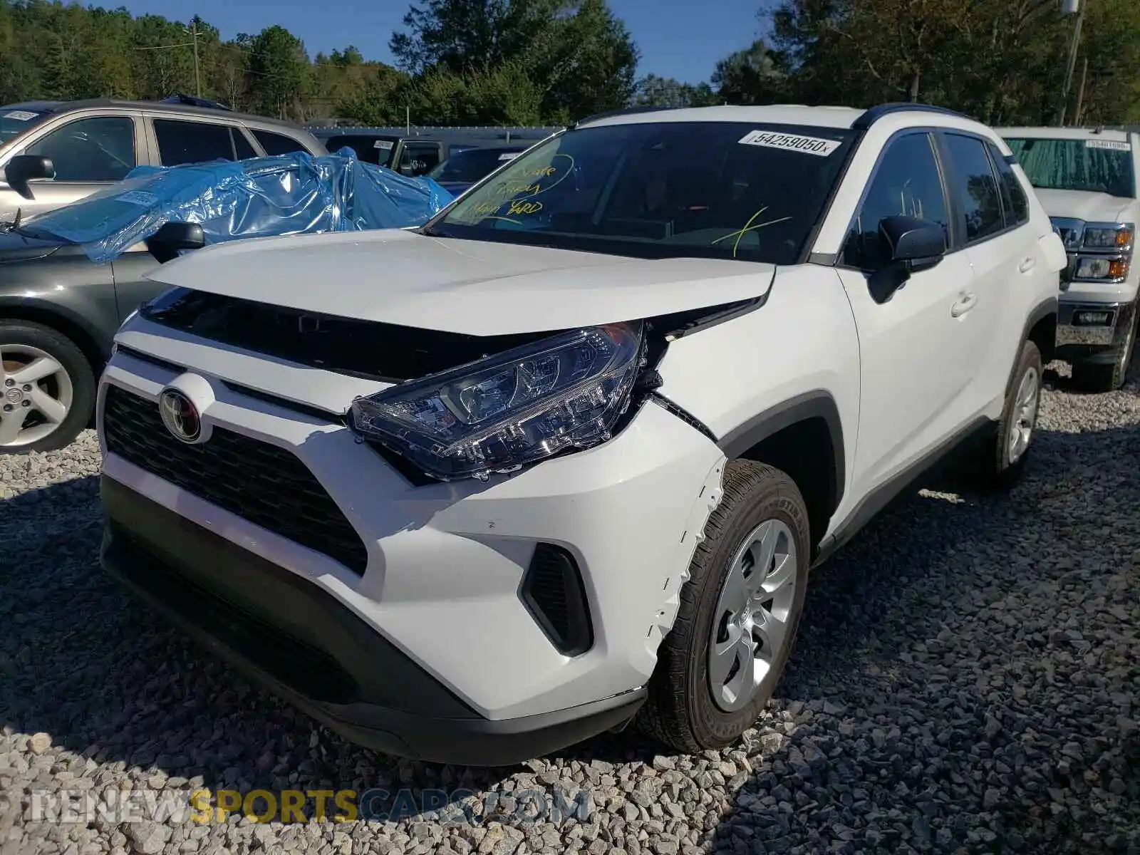 2 Photograph of a damaged car 2T3H1RFV8LC072945 TOYOTA RAV4 2020