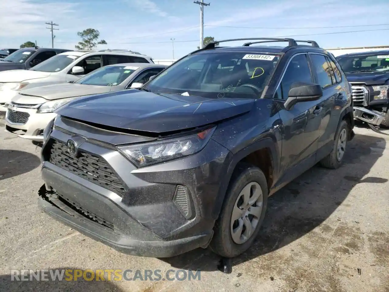 2 Photograph of a damaged car 2T3H1RFV9LC037704 TOYOTA RAV4 2020