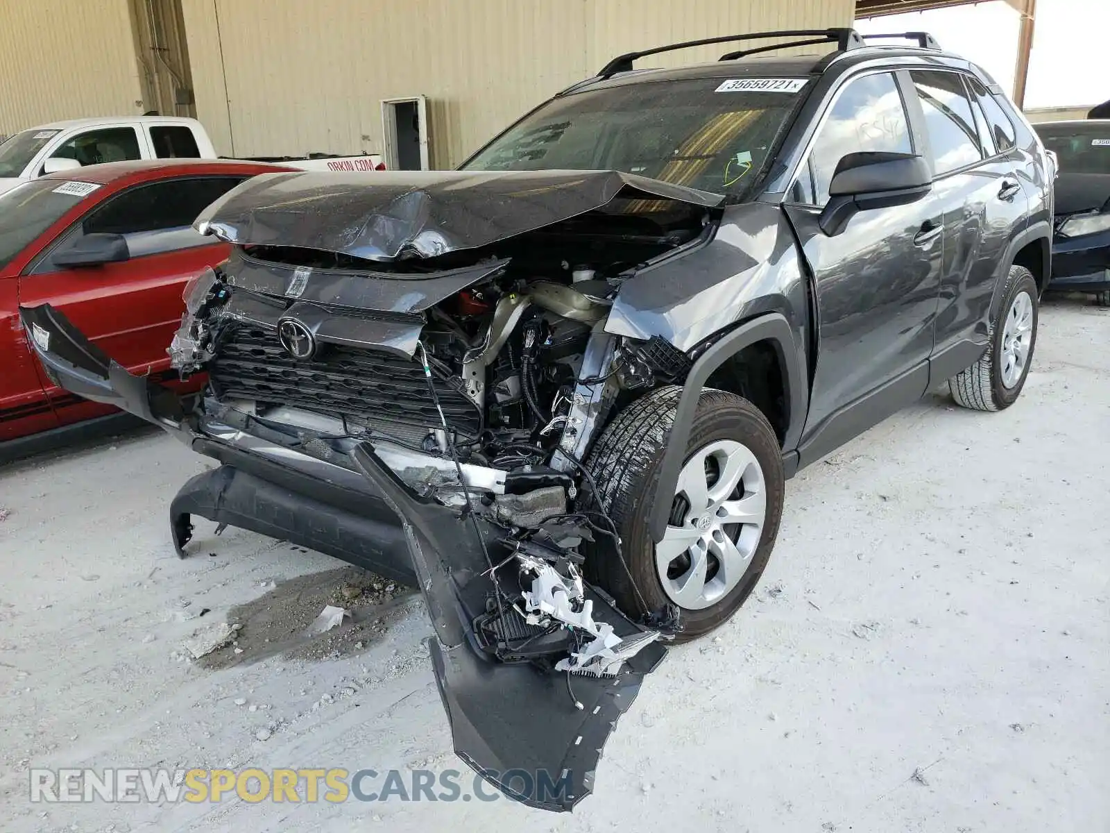 2 Photograph of a damaged car 2T3H1RFV9LC049576 TOYOTA RAV4 2020