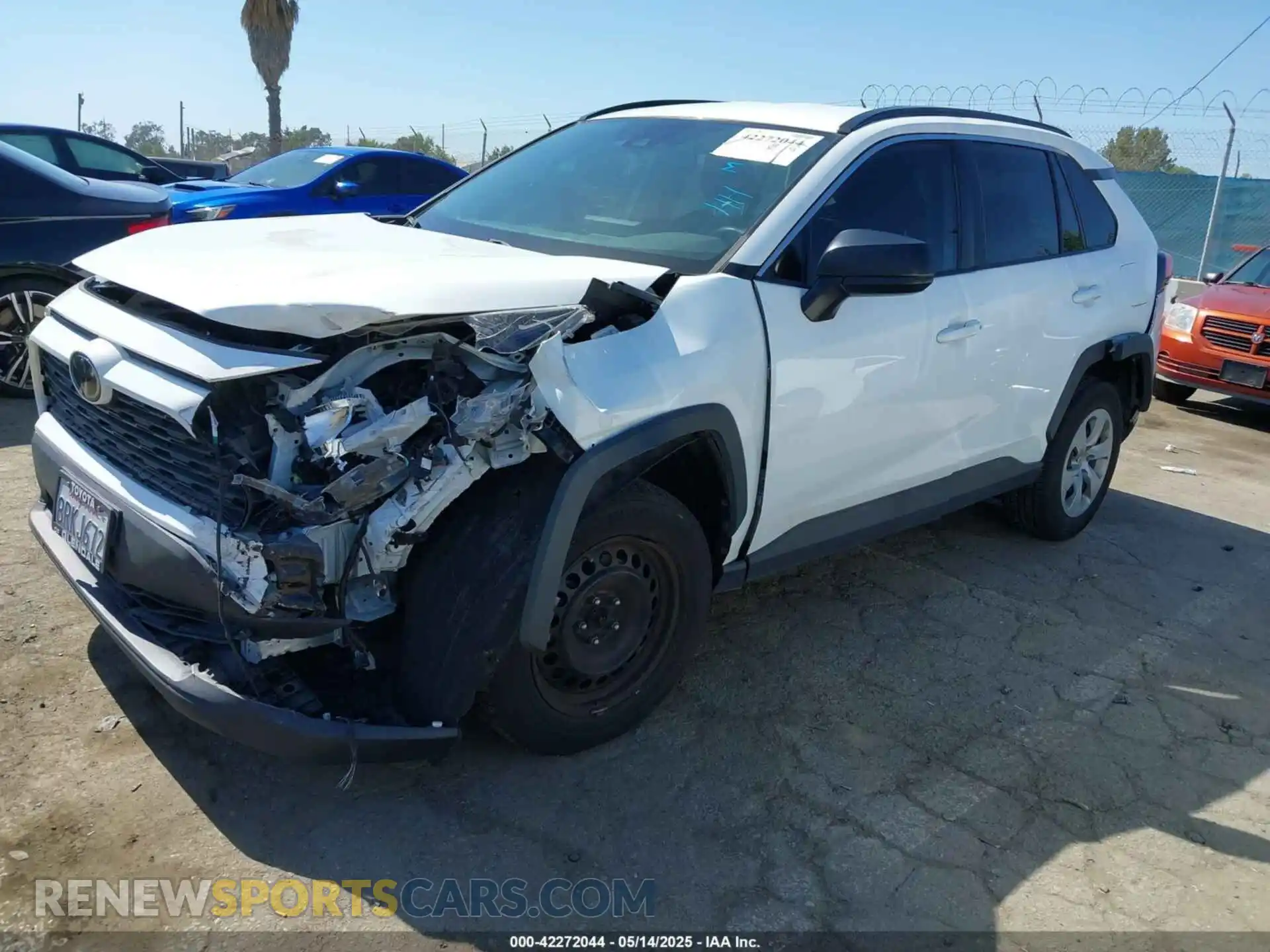 2 Photograph of a damaged car 2T3H1RFV9LC060741 TOYOTA RAV4 2020
