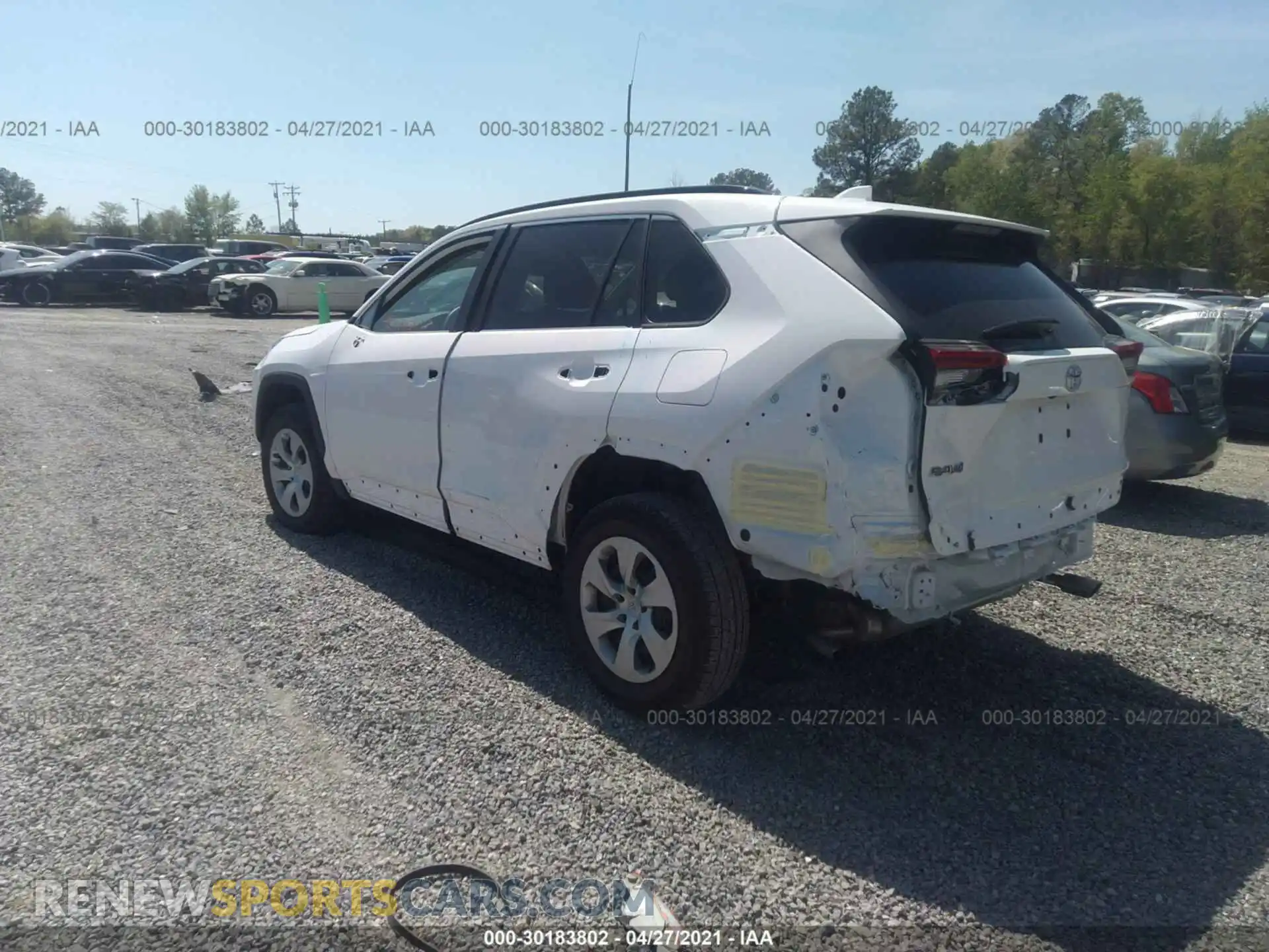 3 fotografías del automóvil dañado 2T3H1RFV9LW061645 TOYOTA RAV4 2020