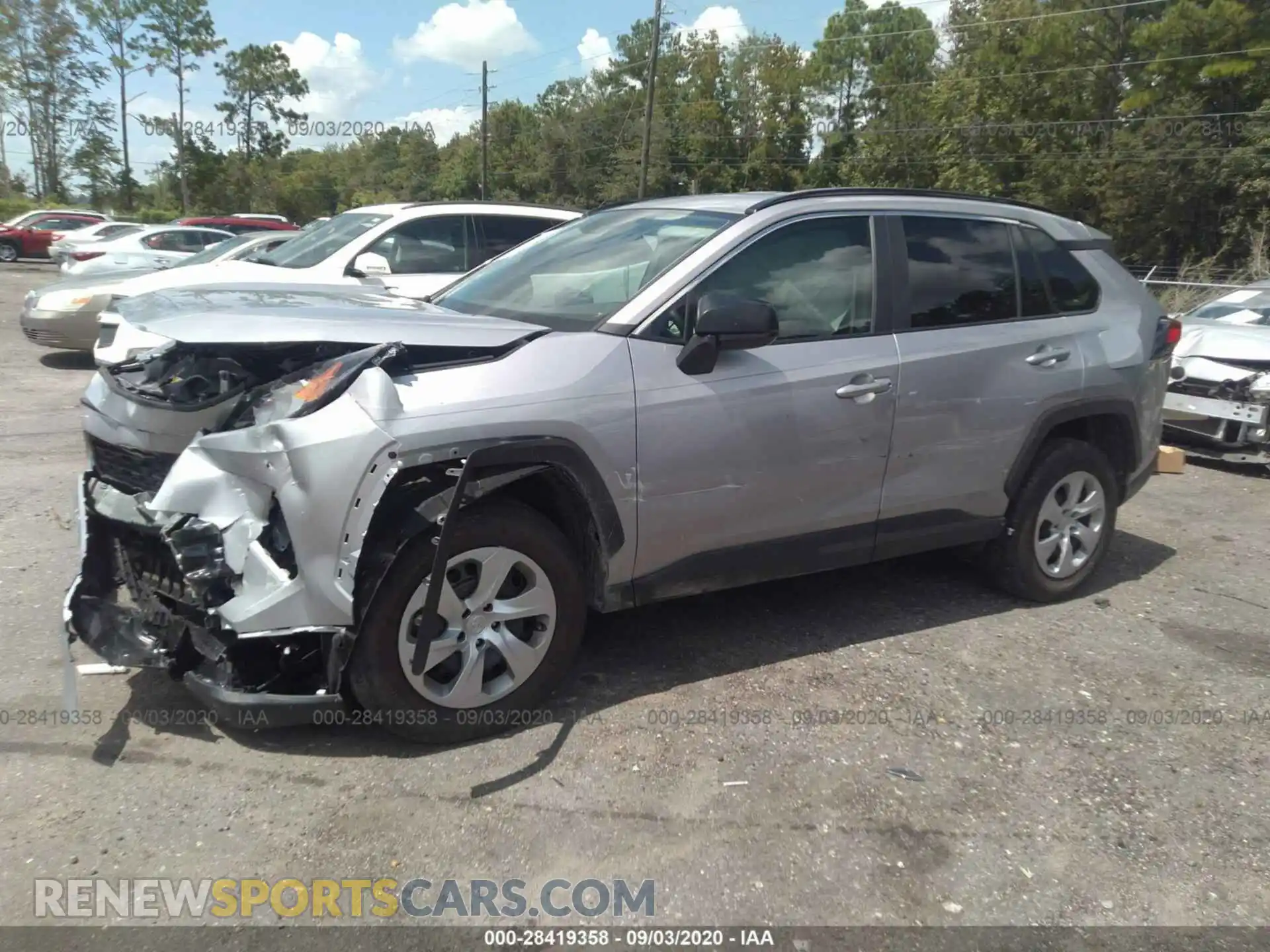 2 Photograph of a damaged car 2T3H1RFVXLC044564 TOYOTA RAV4 2020