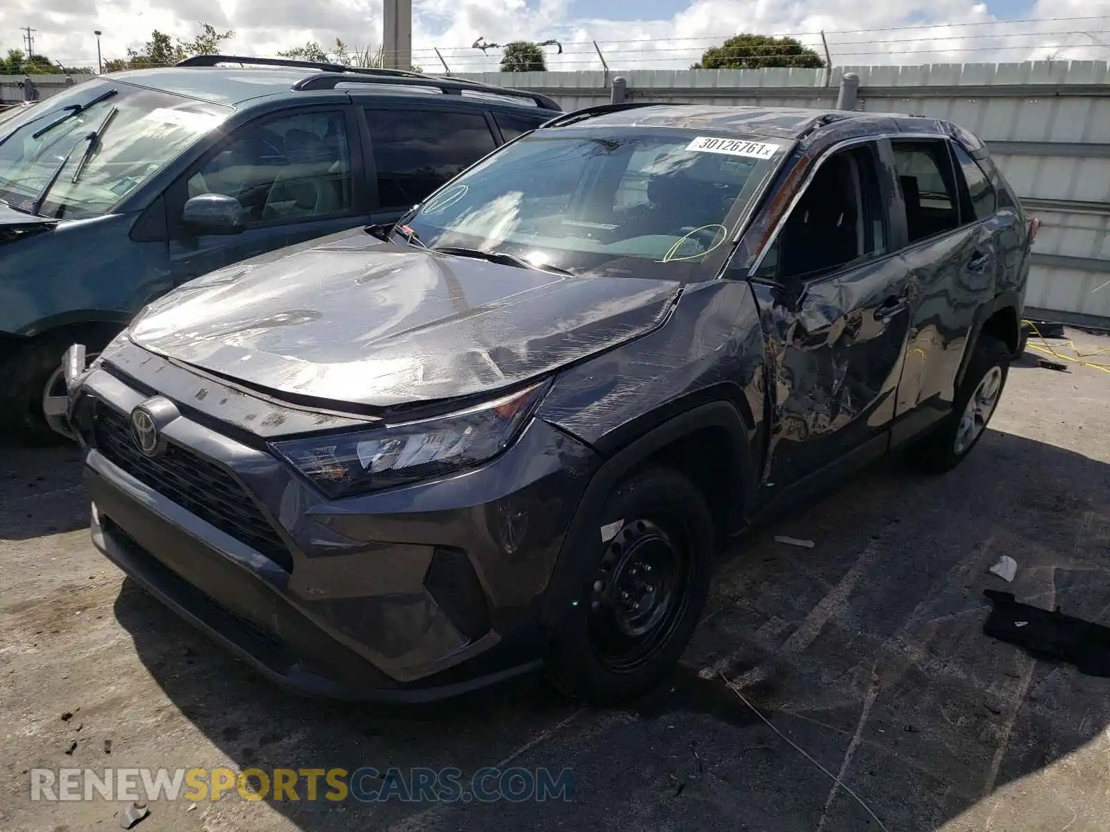 2 Photograph of a damaged car 2T3H1RFVXLC045357 TOYOTA RAV4 2020