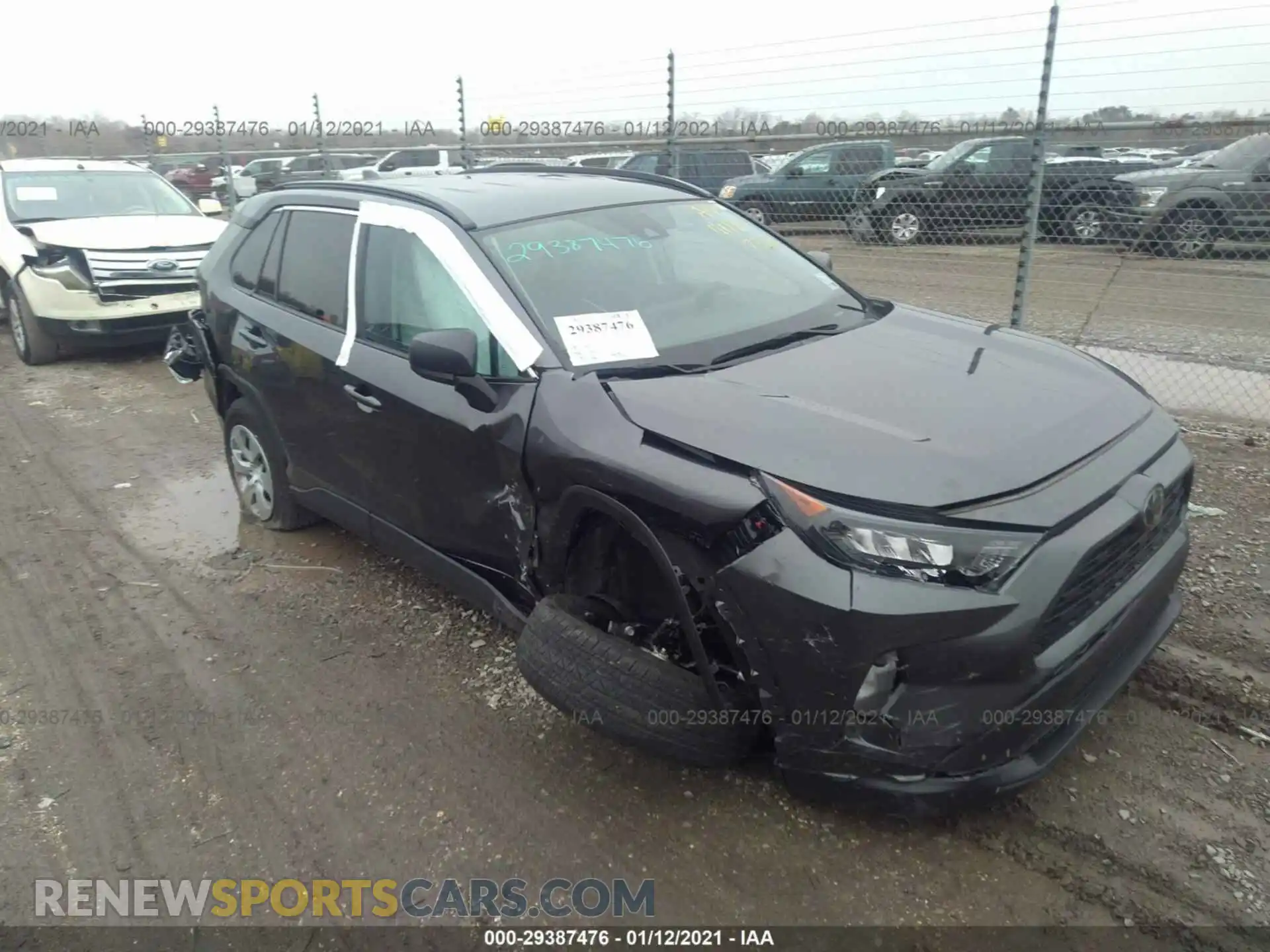 1 Photograph of a damaged car 2T3H1RFVXLC047321 TOYOTA RAV4 2020
