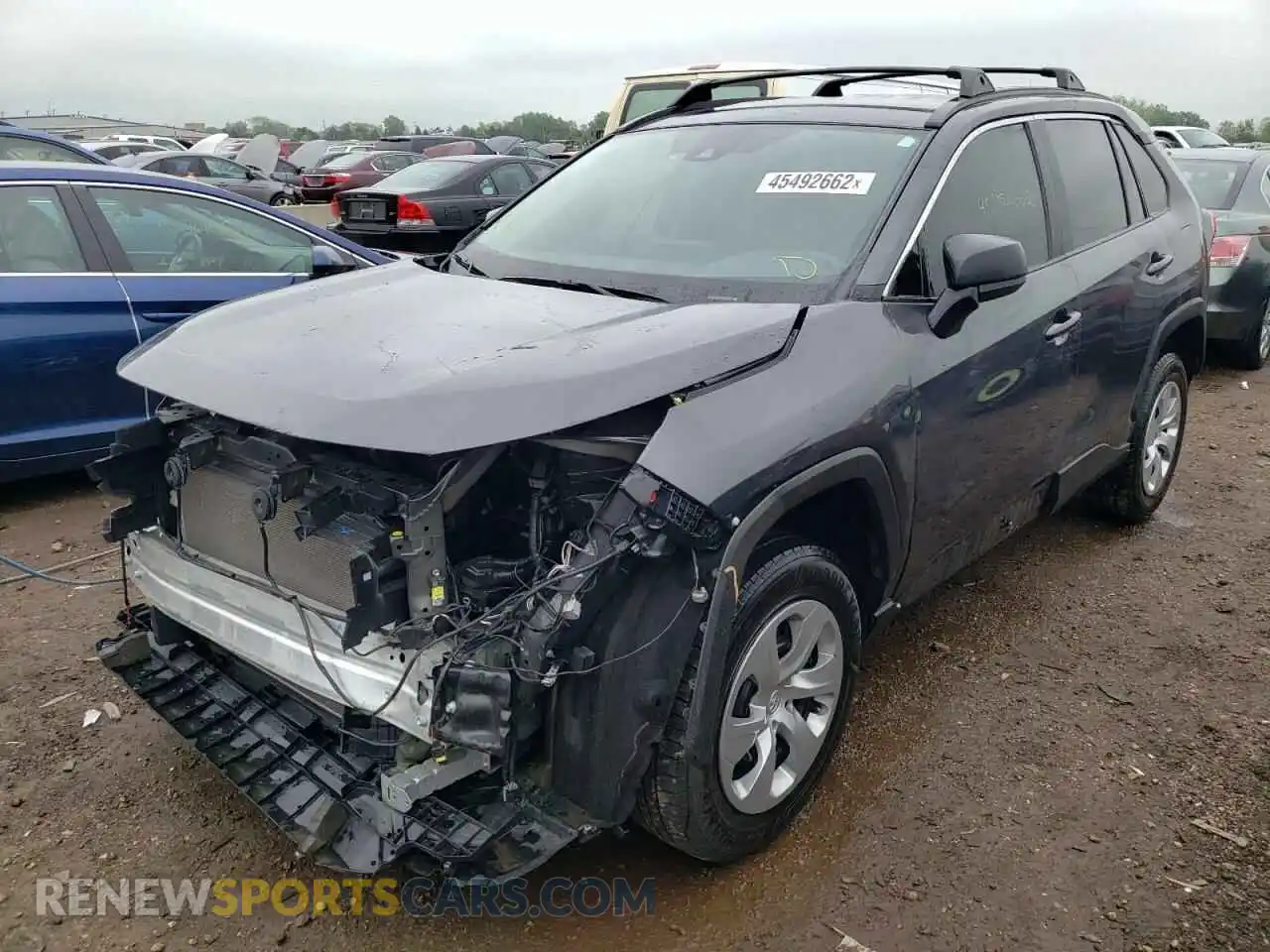 2 Photograph of a damaged car 2T3H1RFVXLW075232 TOYOTA RAV4 2020