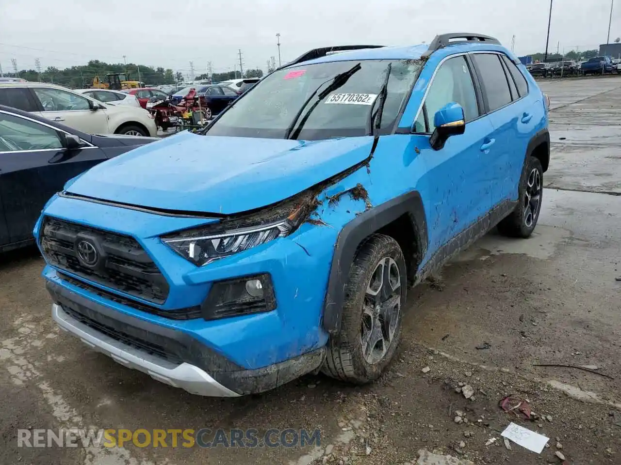 2 Photograph of a damaged car 2T3J1RFVXLC096519 TOYOTA RAV4 2020