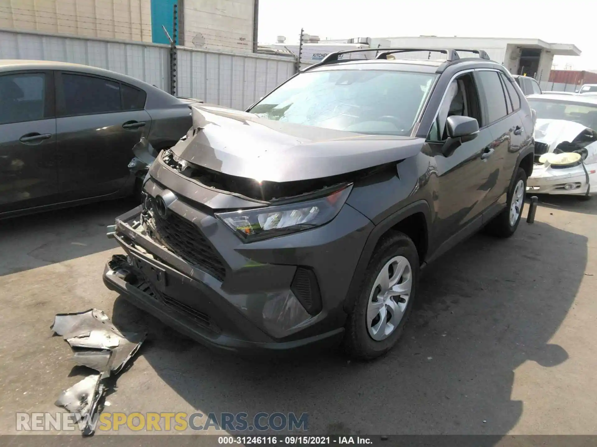 2 Photograph of a damaged car 2T3K1RFV0LW078632 TOYOTA RAV4 2020
