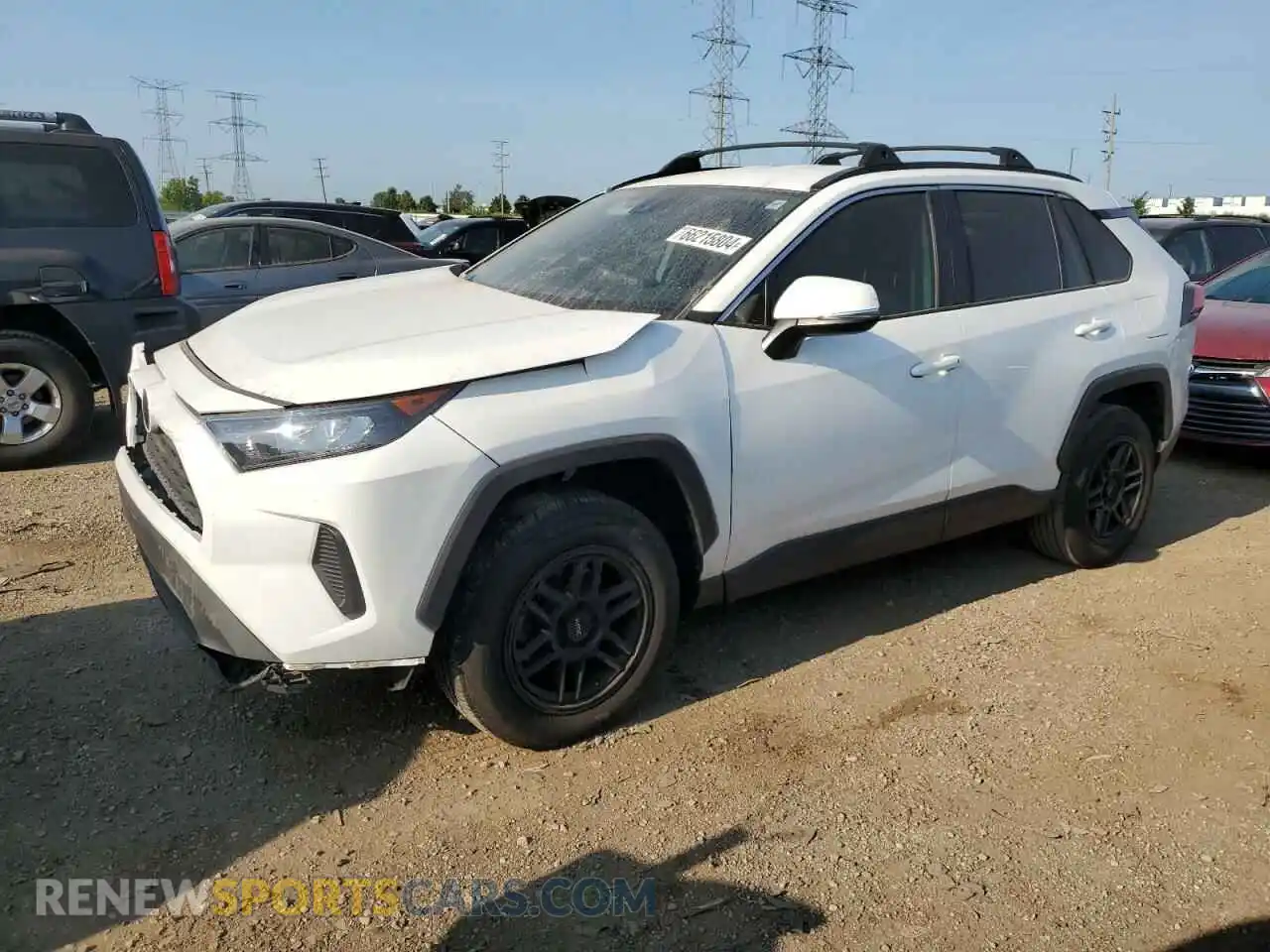 1 Photograph of a damaged car 2T3K1RFV5LC051217 TOYOTA RAV4 2020