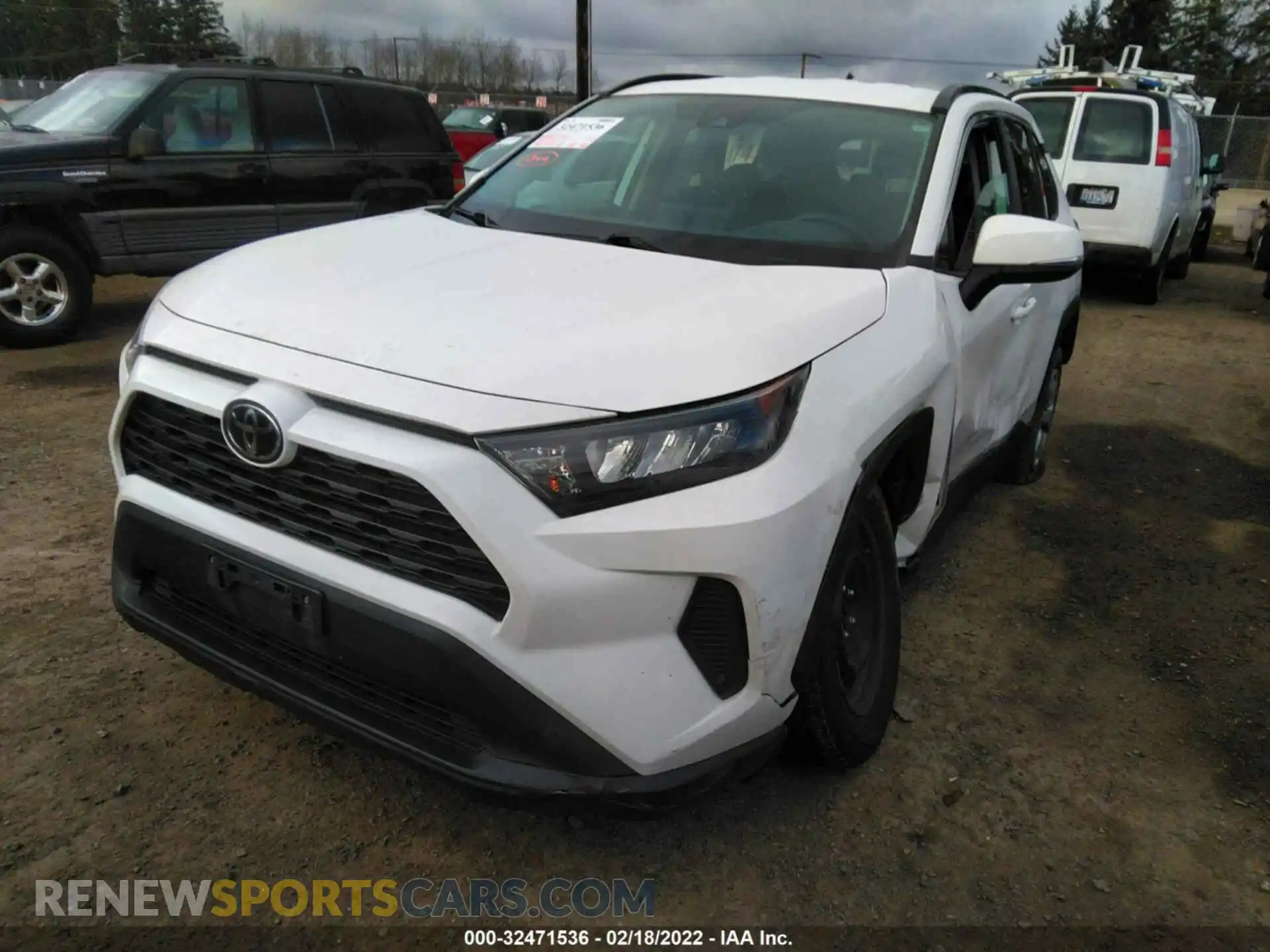 2 Photograph of a damaged car 2T3K1RFV5LC062962 TOYOTA RAV4 2020