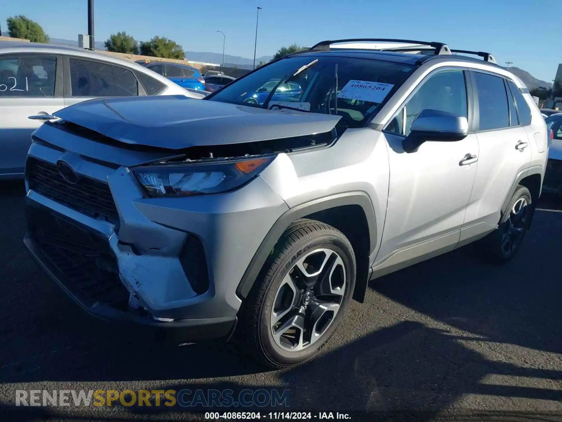 2 fotografías del automóvil dañado 2T3K1RFV9LW057634 TOYOTA RAV4 2020