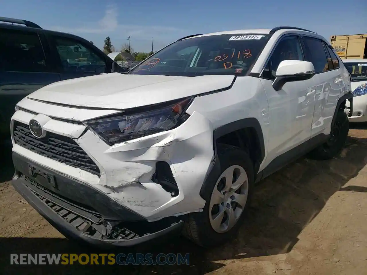 2 Photograph of a damaged car 2T3K1RFV9LW068908 TOYOTA RAV4 2020
