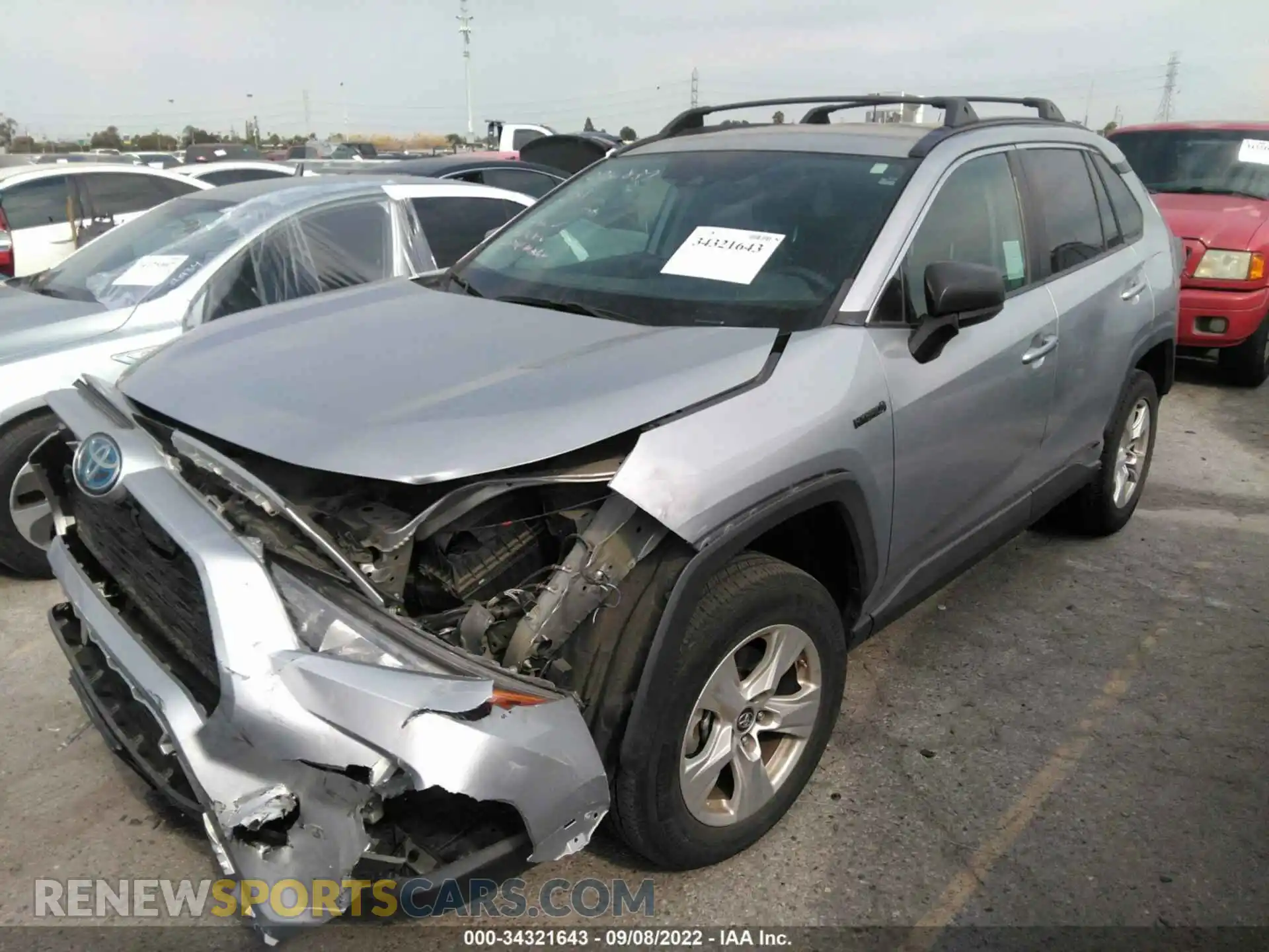 2 Photograph of a damaged car 2T3LWRFV3LW055531 TOYOTA RAV4 2020