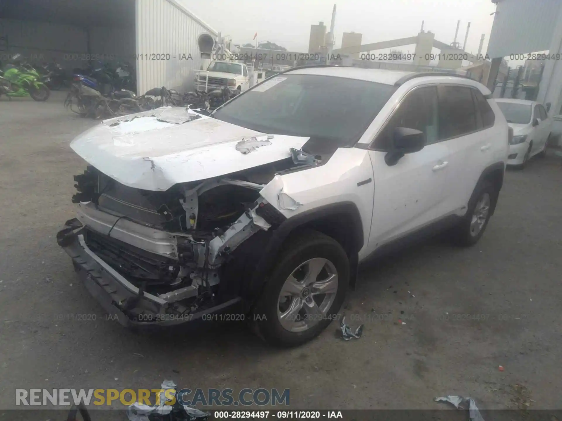 2 Photograph of a damaged car 2T3LWRFV9LW069613 TOYOTA RAV4 2020