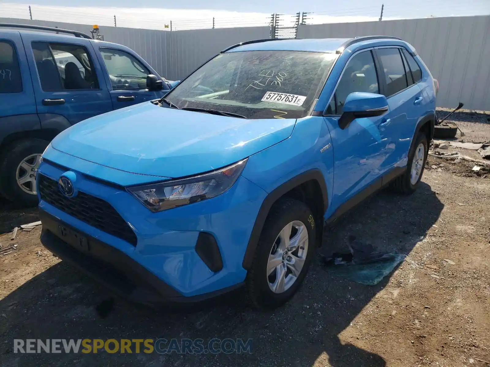 2 Photograph of a damaged car 2T3MWRFV1LW051286 TOYOTA RAV4 2020