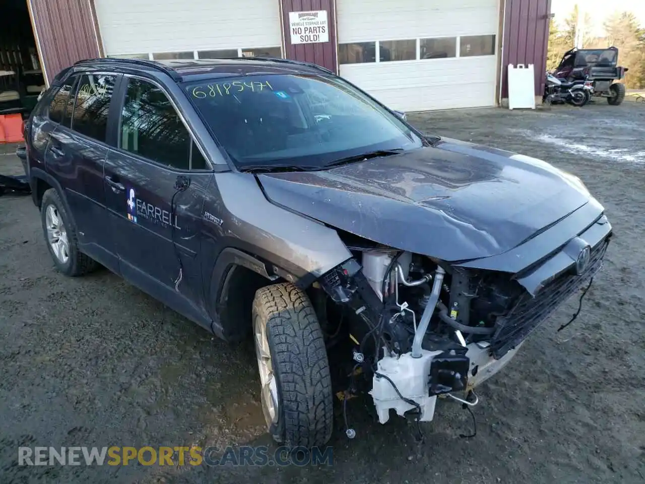 1 Photograph of a damaged car 2T3MWRFV2LW070168 TOYOTA RAV4 2020