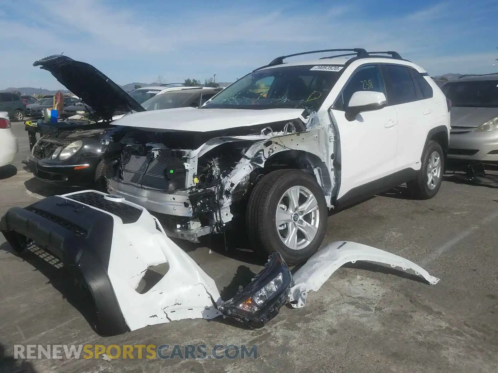 2 Photograph of a damaged car 2T3MWRFV7LW062342 TOYOTA RAV4 2020