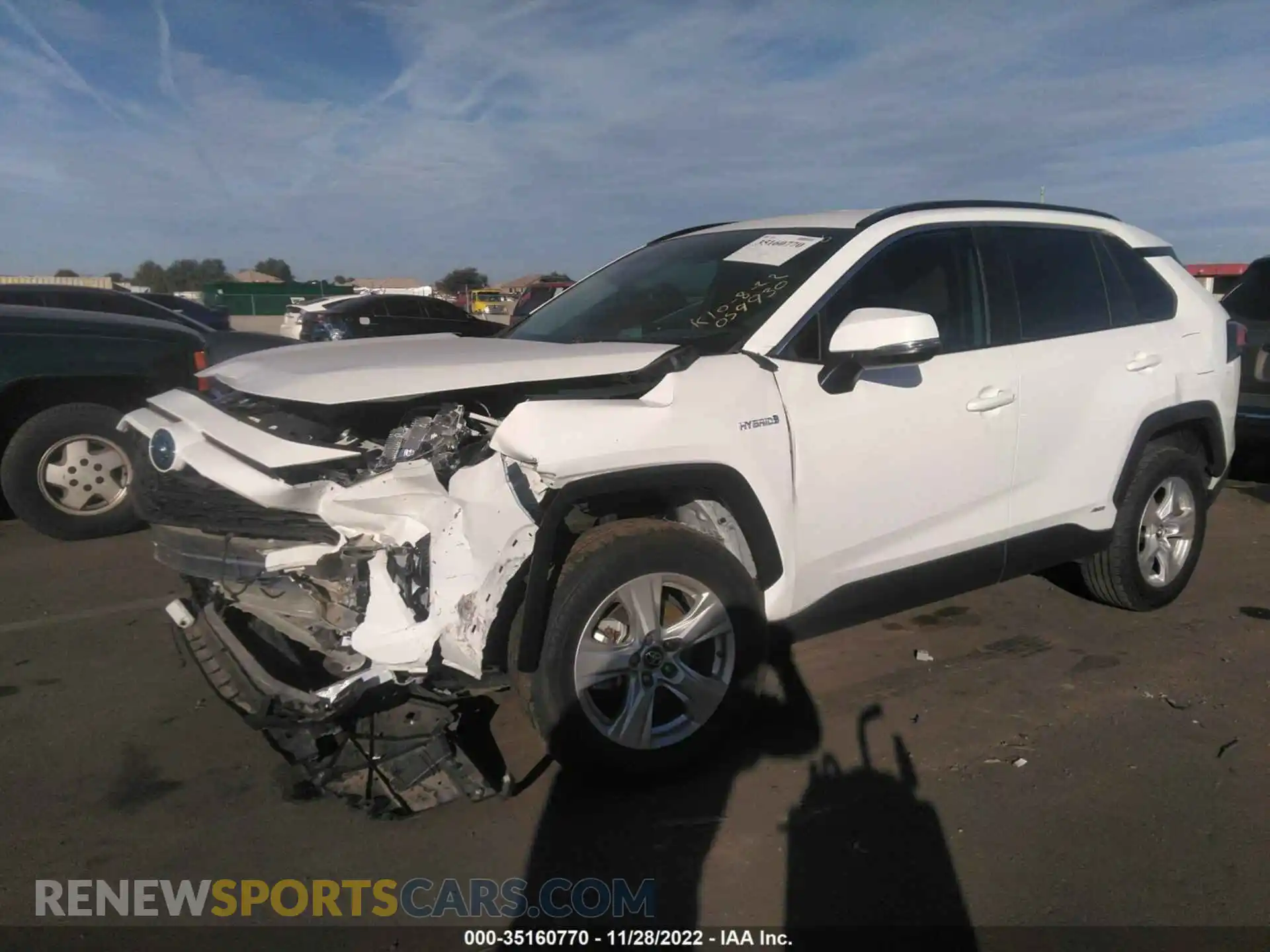 2 fotografías del automóvil dañado 2T3MWRFV9LW059930 TOYOTA RAV4 2020