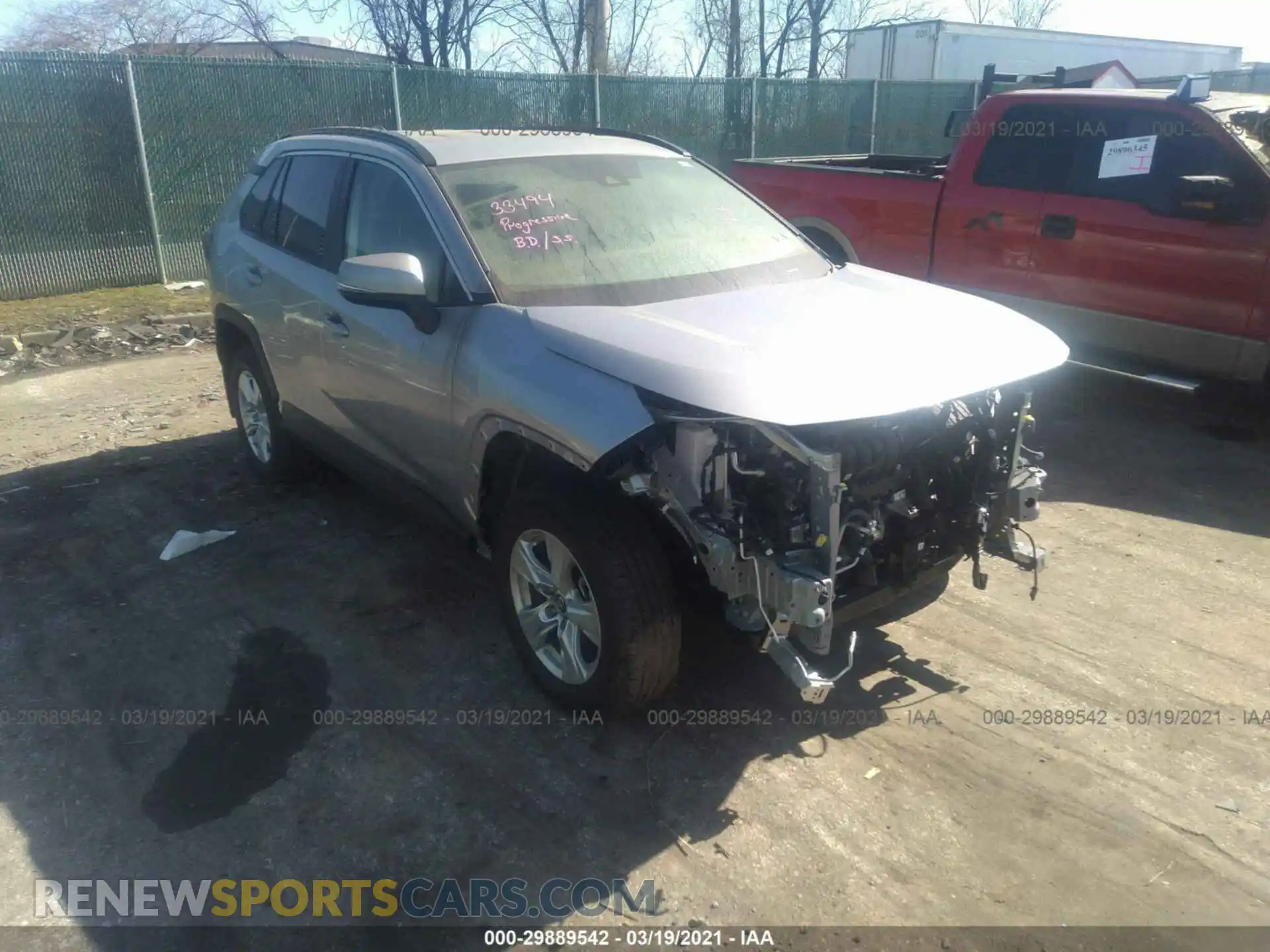 1 Фотография поврежденного автомобиля 2T3P1RFV2LC128440 TOYOTA RAV4 2020