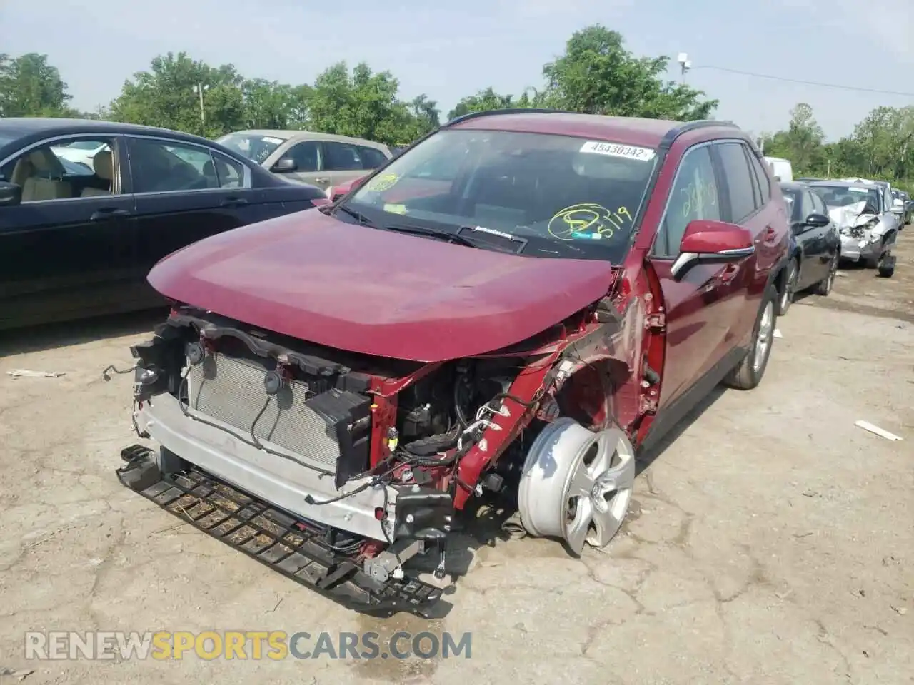 2 fotografías del automóvil dañado 2T3P1RFV3LC124266 TOYOTA RAV4 2020