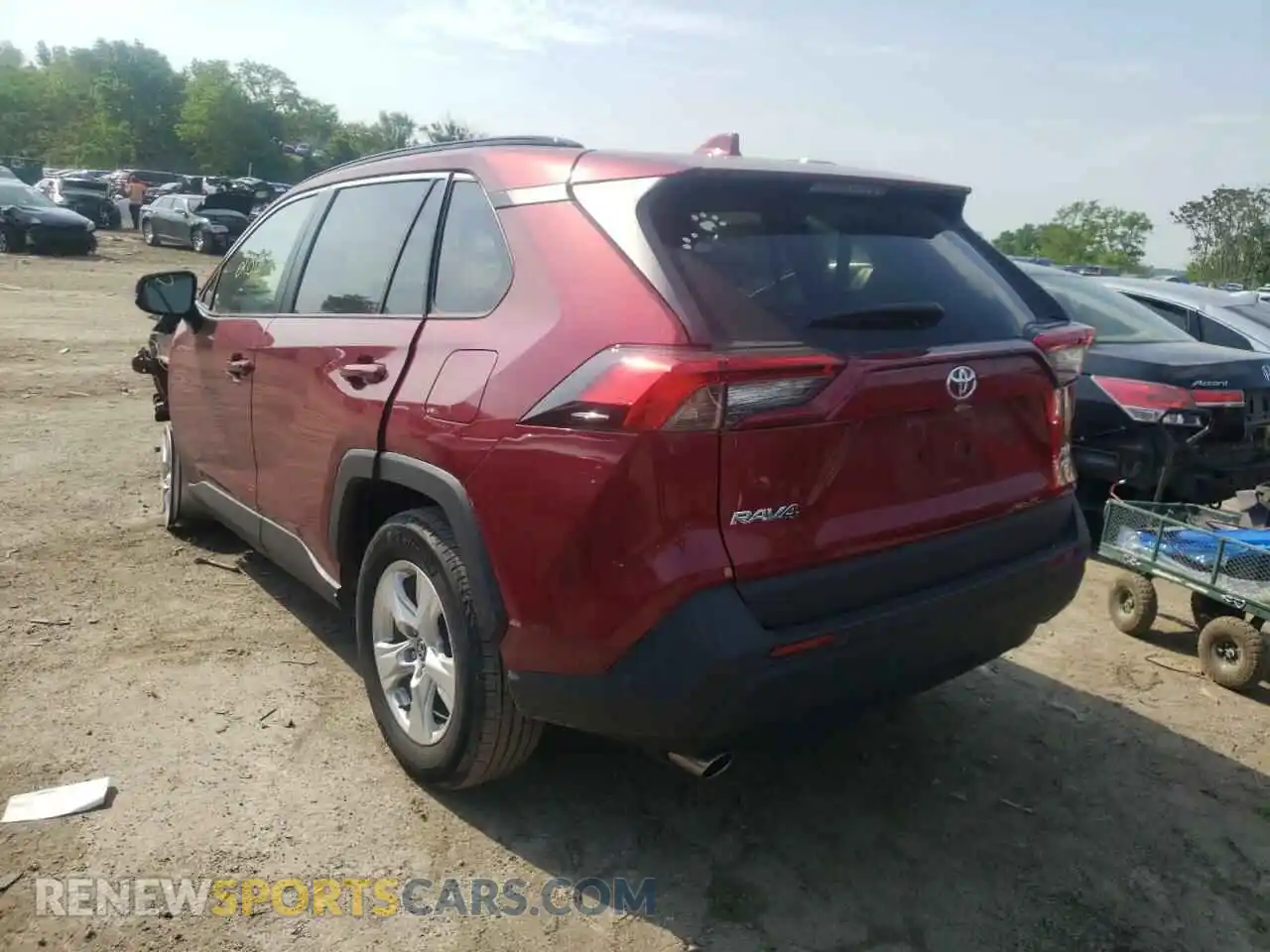 3 fotografías del automóvil dañado 2T3P1RFV3LC124266 TOYOTA RAV4 2020