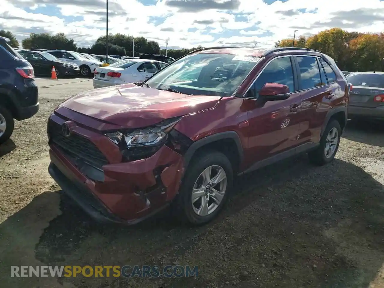 1 Photograph of a damaged car 2T3P1RFV6LC111995 TOYOTA RAV4 2020