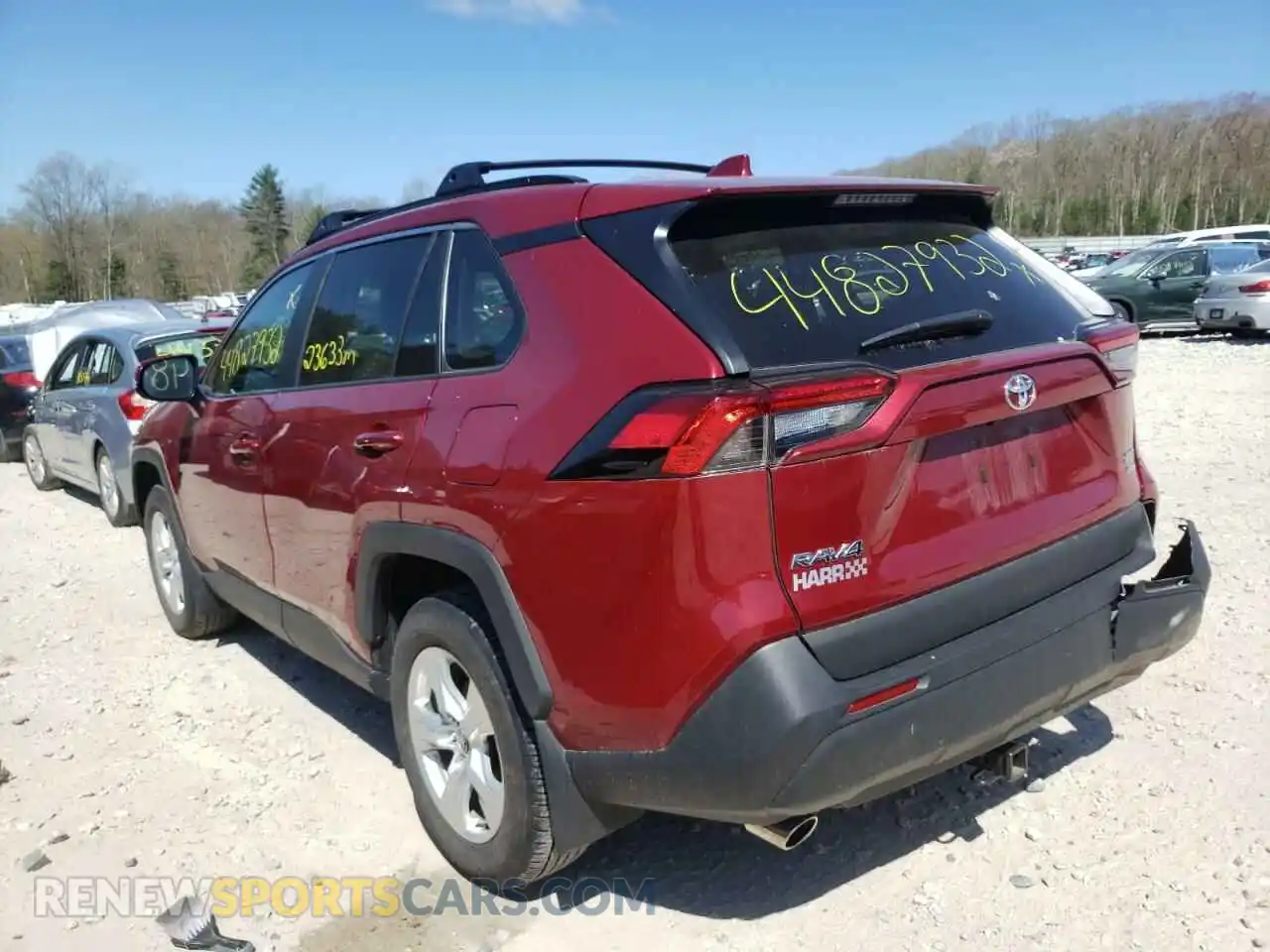 3 Фотография поврежденного автомобиля 2T3P1RFV6LC117084 TOYOTA RAV4 2020