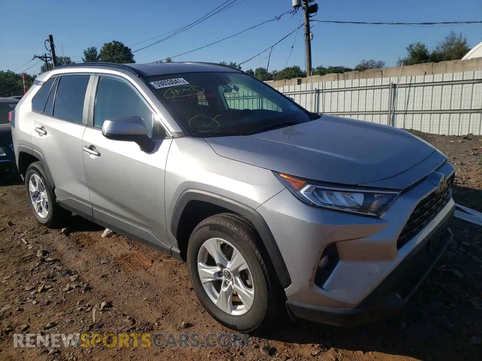 1 Photograph of a damaged car 2T3P1RFV7LC092633 TOYOTA RAV4 2020