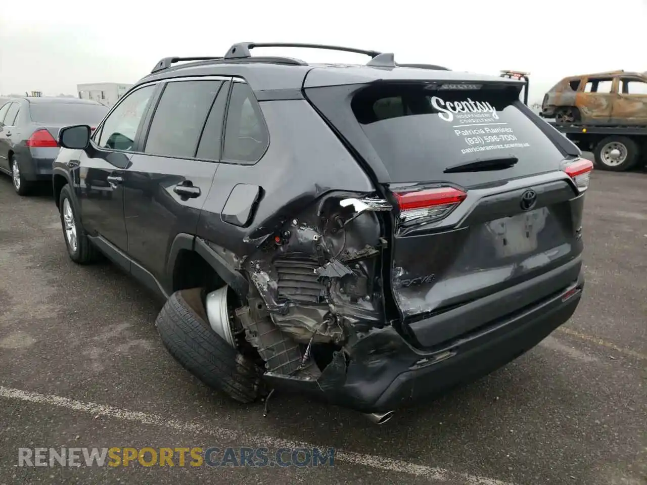 3 Photograph of a damaged car 2T3P1RFV8LC072567 TOYOTA RAV4 2020