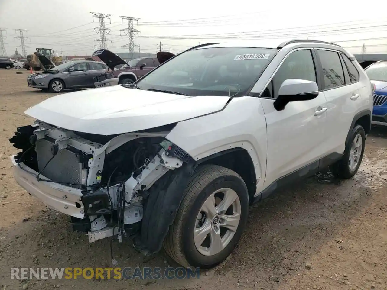 2 Photograph of a damaged car 2T3P1RFV8LW132345 TOYOTA RAV4 2020