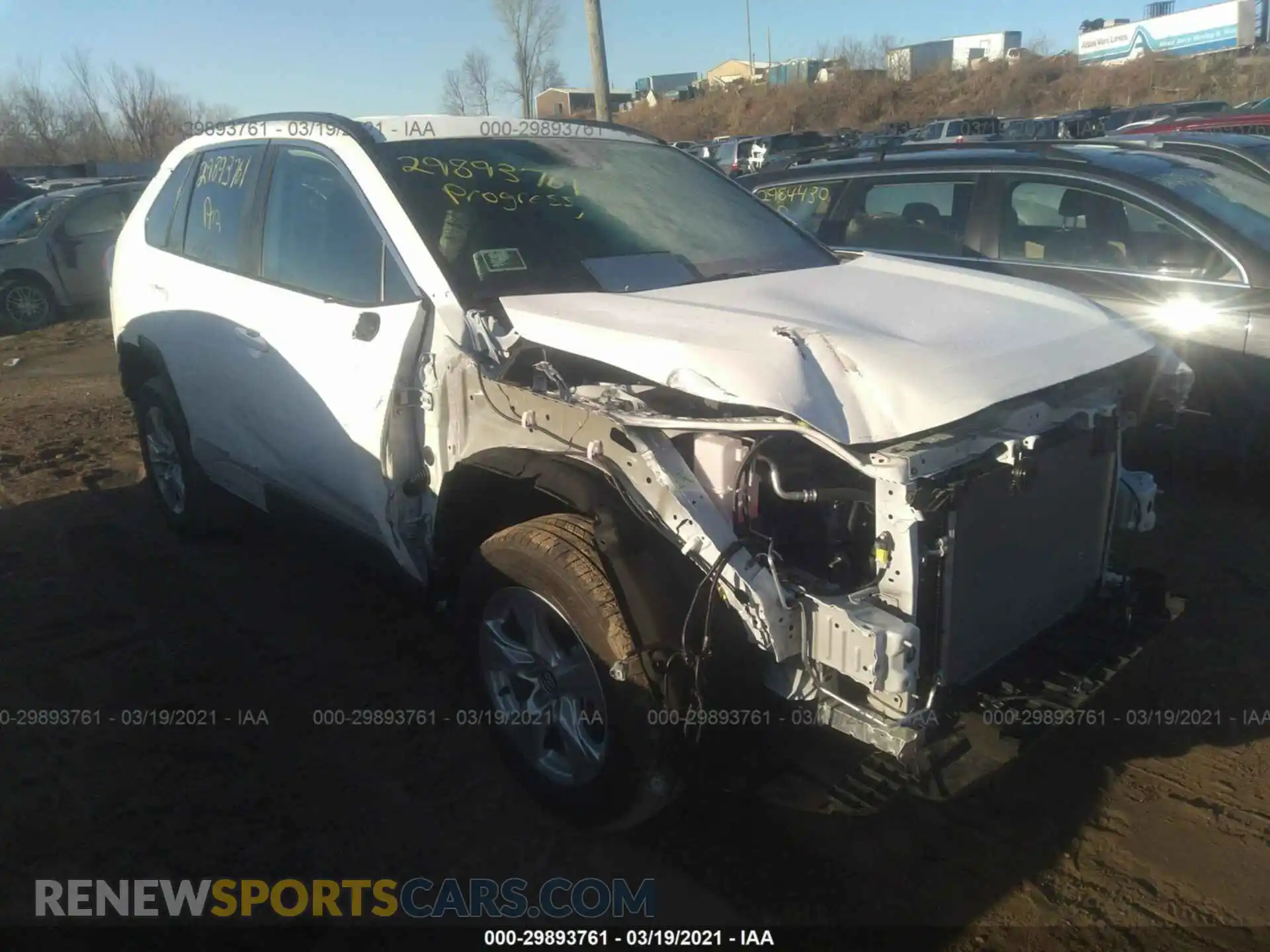 1 Photograph of a damaged car 2T3P1RFV9LC083013 TOYOTA RAV4 2020