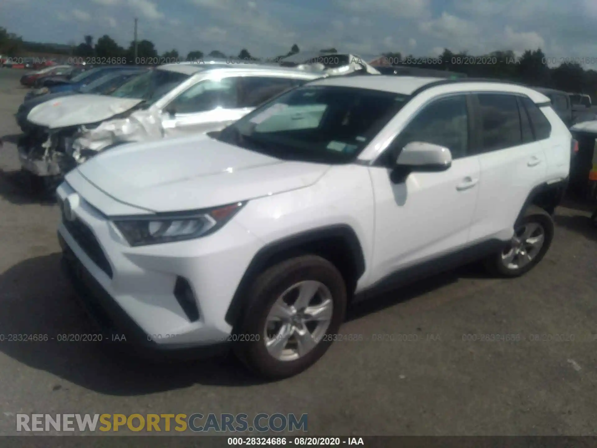 2 Photograph of a damaged car 2T3P1RFV9LC092746 TOYOTA RAV4 2020