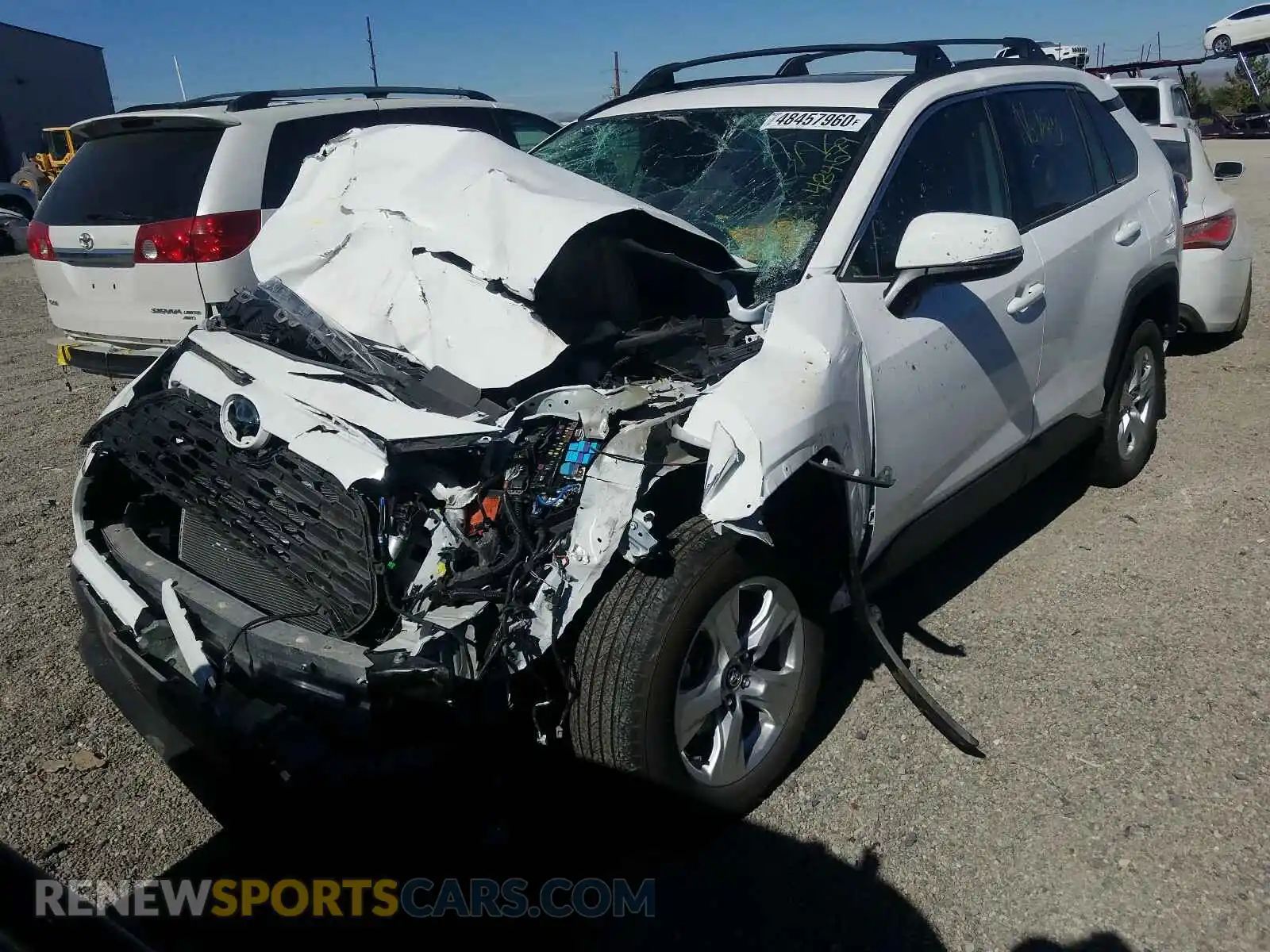 2 Photograph of a damaged car 2T3P1RFVXLC062817 TOYOTA RAV4 2020