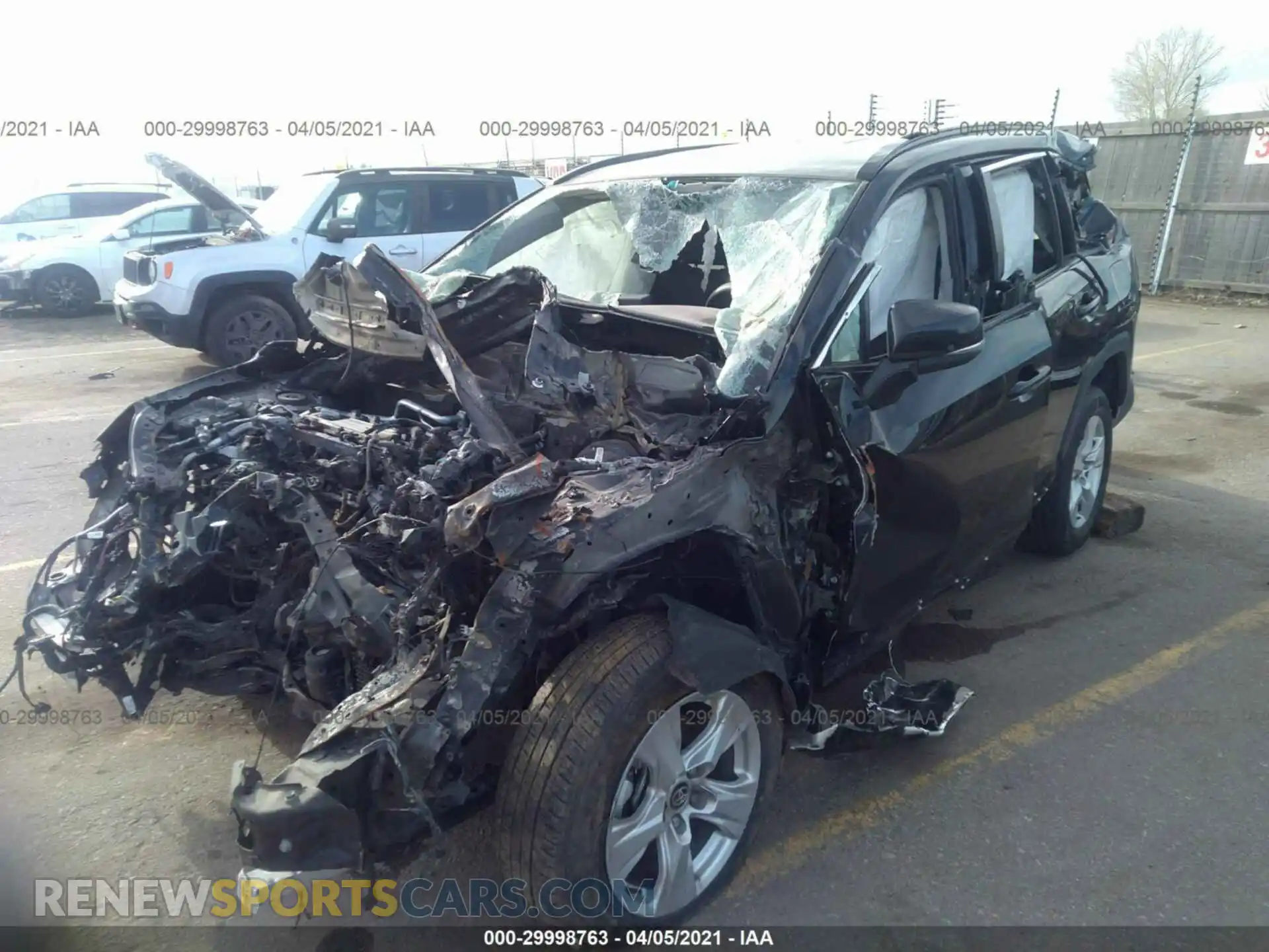 2 Photograph of a damaged car 2T3P1RFVXLC099057 TOYOTA RAV4 2020