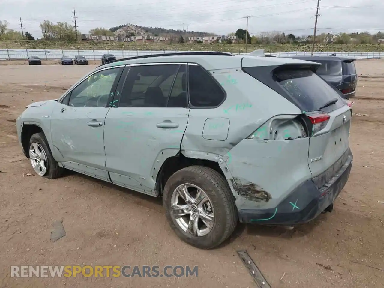 2 Photograph of a damaged car 2T3RWRFV2LW057300 TOYOTA RAV4 2020
