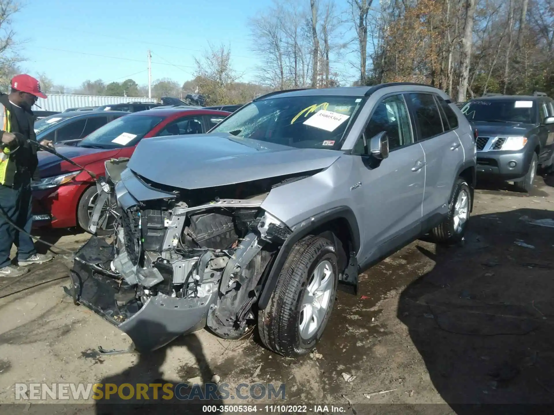 2 Photograph of a damaged car 2T3RWRFV5LW095877 TOYOTA RAV4 2020