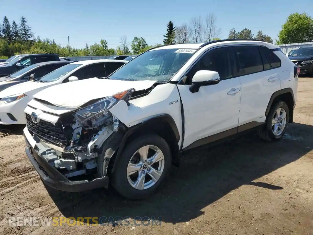 1 Photograph of a damaged car 2T3RWRFV6LW078974 TOYOTA RAV4 2020