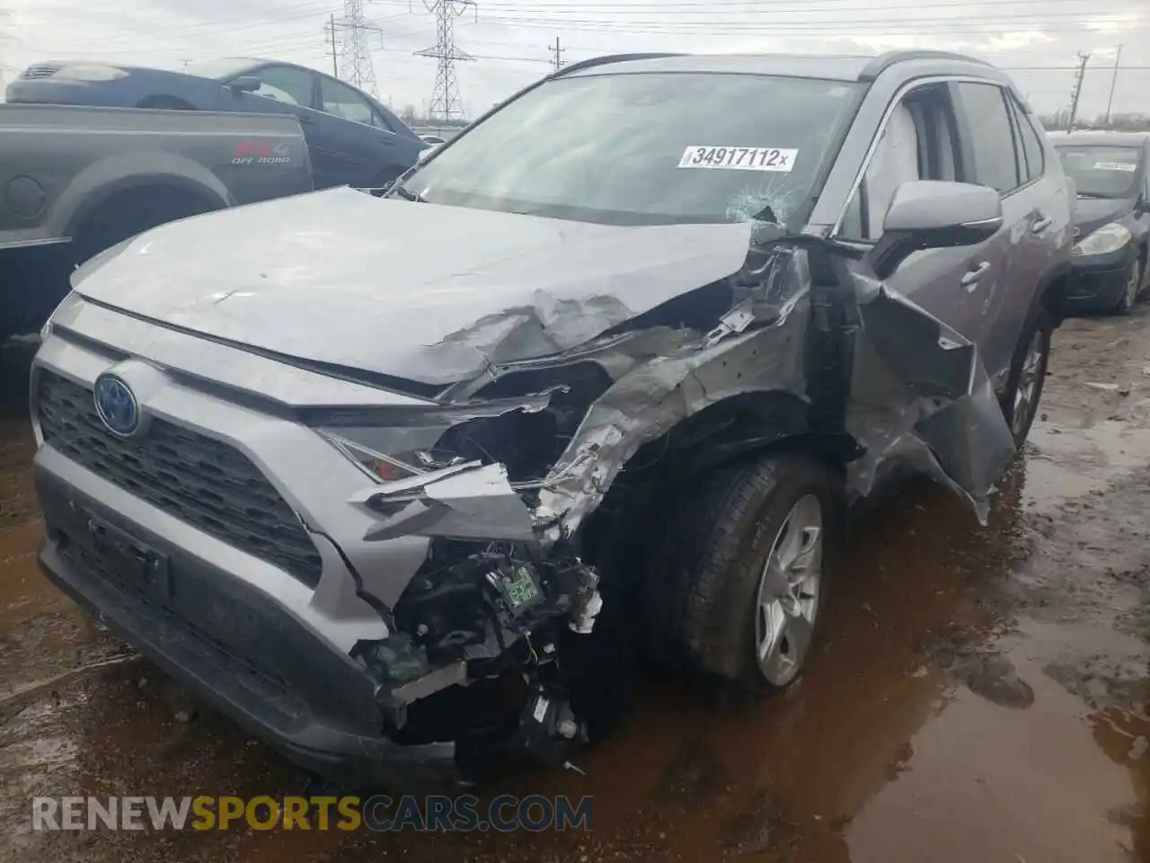 2 Photograph of a damaged car 2T3RWRFV6LW082023 TOYOTA RAV4 2020