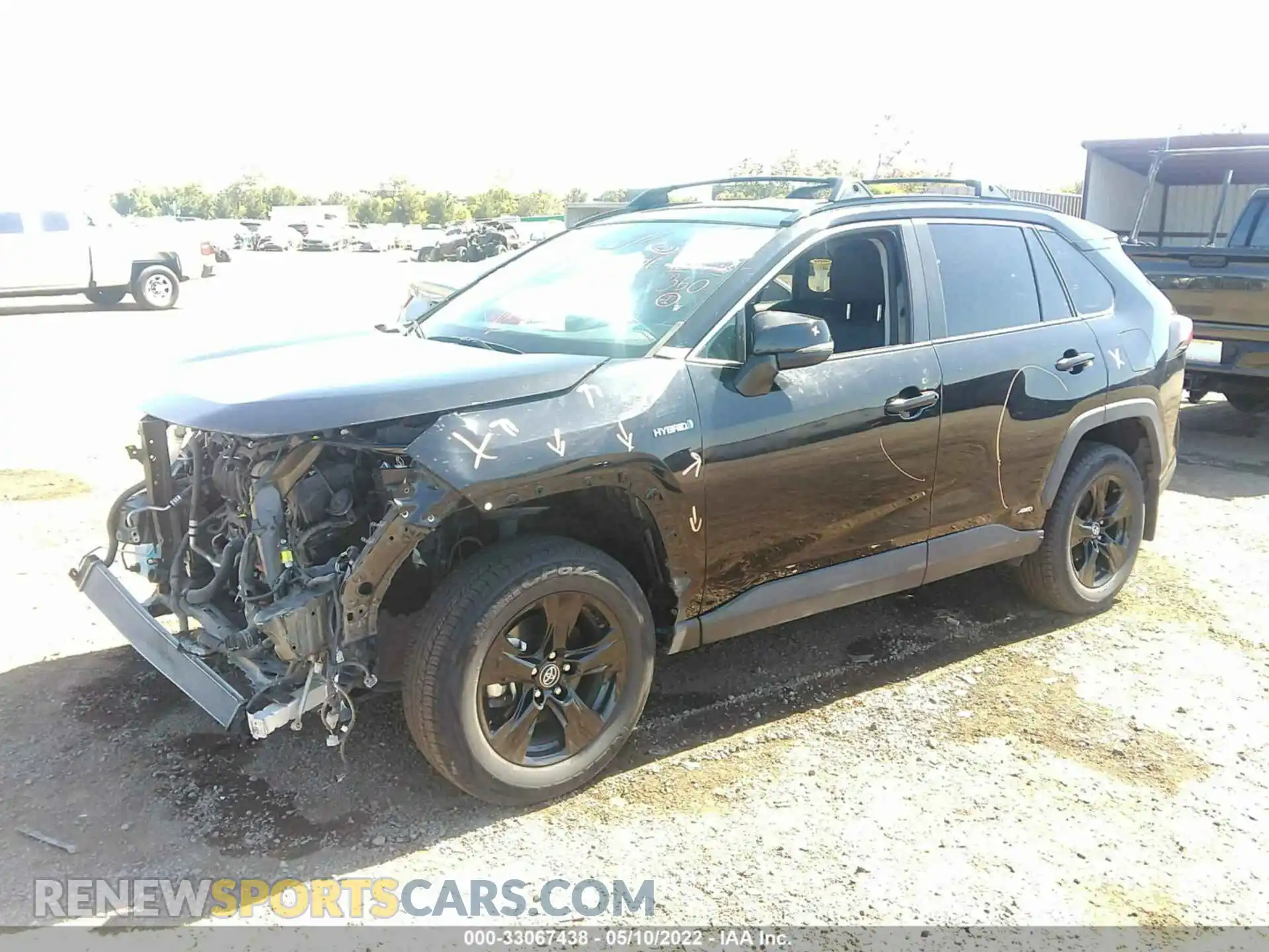 2 Photograph of a damaged car 2T3RWRFV7LW057499 TOYOTA RAV4 2020