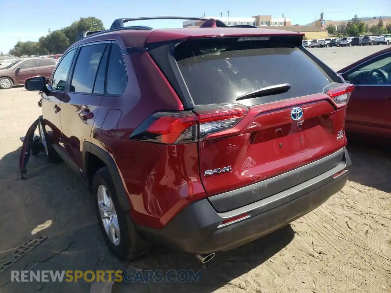 3 fotografías del automóvil dañado 2T3RWRFV8LW075039 TOYOTA RAV4 2020