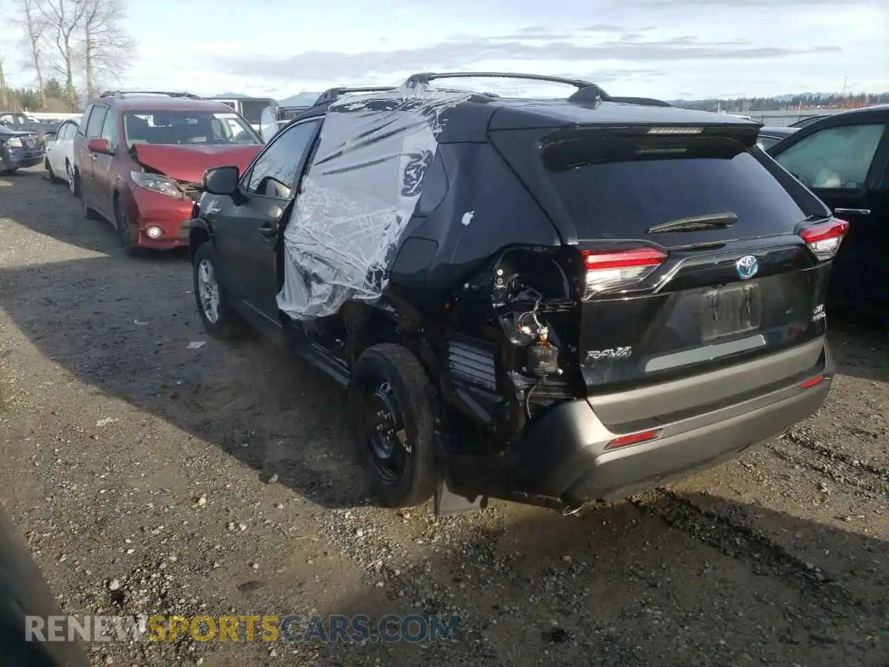 3 Photograph of a damaged car 2T3RWRFV9LW084817 TOYOTA RAV4 2020